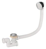 Vannas sifons ar izplūdi Quick Clac, d=40/43 mm, 800 mm, plastmasa, balts/hroms