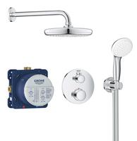 Iebūvējamais dušas termostata komplekts Grohtherm Perfect/Tempesta 210, hroms