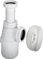 Izlietnes sifons, 1¼ x 32 mm, bez noteces, plastmasa, balts
