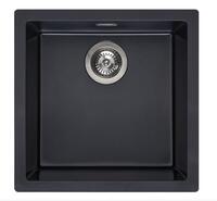 Virtuves izlietne Amsterdam 40, viena bļoda, 460x460 mm, pure black