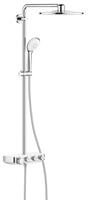Dušas sistēma ar termostatu SmartControl Euphoria Duo 310, hroms/balts