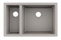 Virtuves izlietne S510-U635, 1.5 bļodas, 710x450 mm, zem virsmas, concrete grey