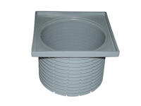 Trapa augšdaļa bez restes, 110 mm/90 mm / 123x123 mm, ar blīvi