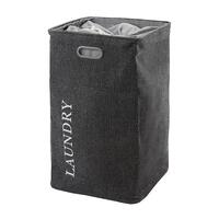 Veļas kaste Evora, 400x400 mm, h=700 mm, 112 l, dark grey