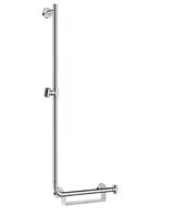 Dušas stienis Unica Comfort, 1100 mm, kreisā puse, balts/hroms