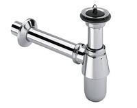 Izlietnes sifons ar pagarināto izplūdi, 1¼ x 32 mm, hromēts misiņš