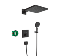 Dušas sistēma ar iebūvējamo termostatu ShowerSelect Raindance E 300/Raindance Select S 120 3jet, mat