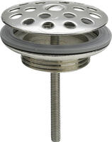 Universālā izplūde, 1¼ x 60 mm, hromēts misiņš/nerūsējošais tērauds