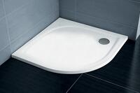 Dušas paliktnis Elipso Pro Flat, 800x800 mm, r=500 mm, balts